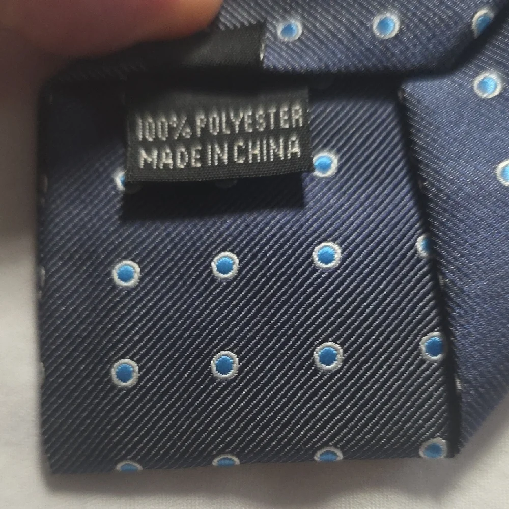Navy Polka Dot Kids Tie